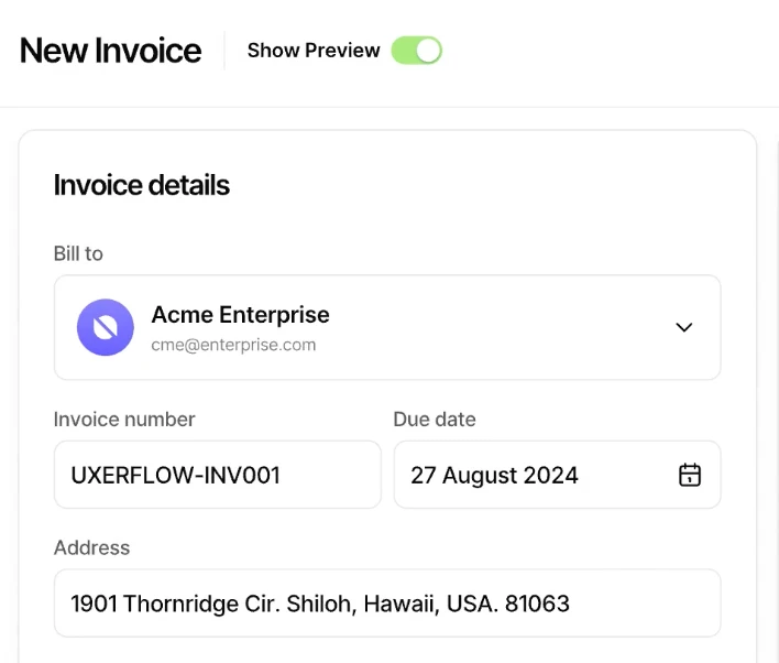 Tax Tracking and Invoicing